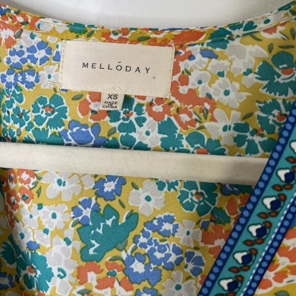 Melloday Floral Maxi Dress Women’s Size XS Bohemian - Picture 4 of 11